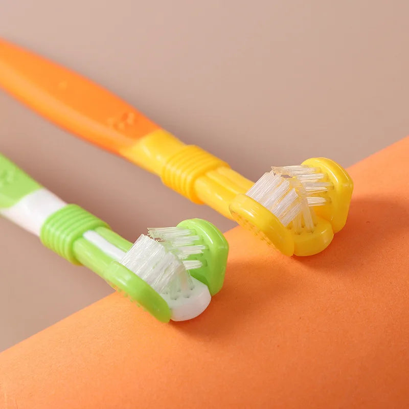 Cepillo de Dientes de 3 caras para Mascotas
