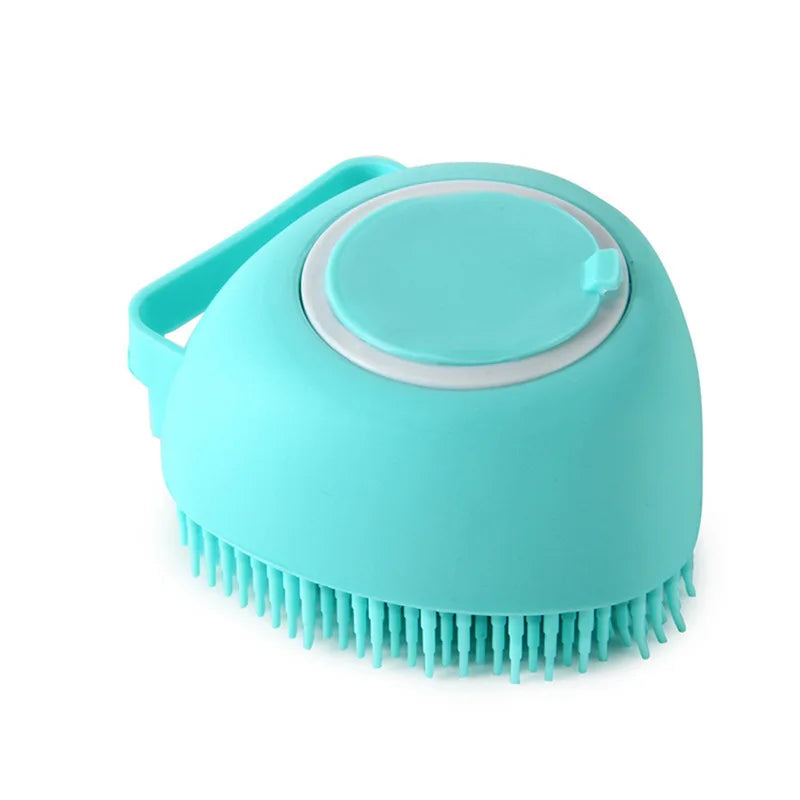 Cepillo de Baño Masajeador y Dispensador de Shampoo